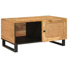 Coffee Table Natural 80 x 50 x 40 cm Solid Mango Wood
