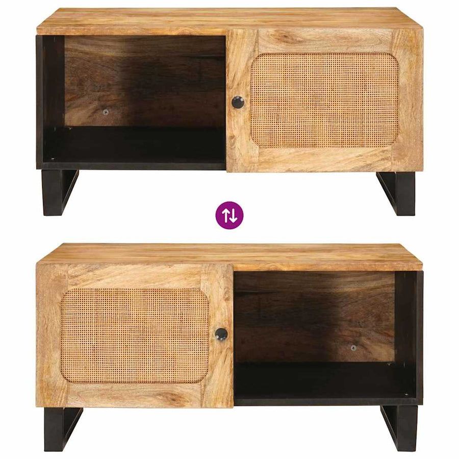 Salontafel Naturel 80 x 50 x 40 cm Massief Mango Hout