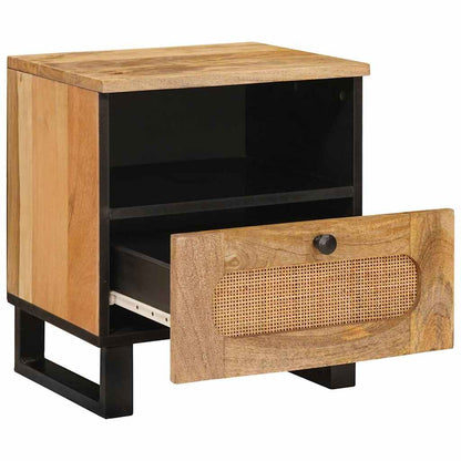 Nachtkastje met lade Naturel 40 x 33 x 46 cm Massief Mango Hout