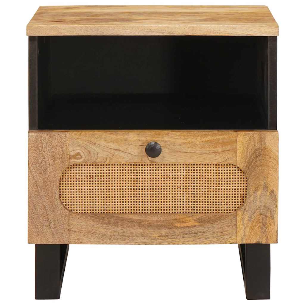 Nachtkastje met lade Naturel 40 x 33 x 46 cm Massief Mango Hout