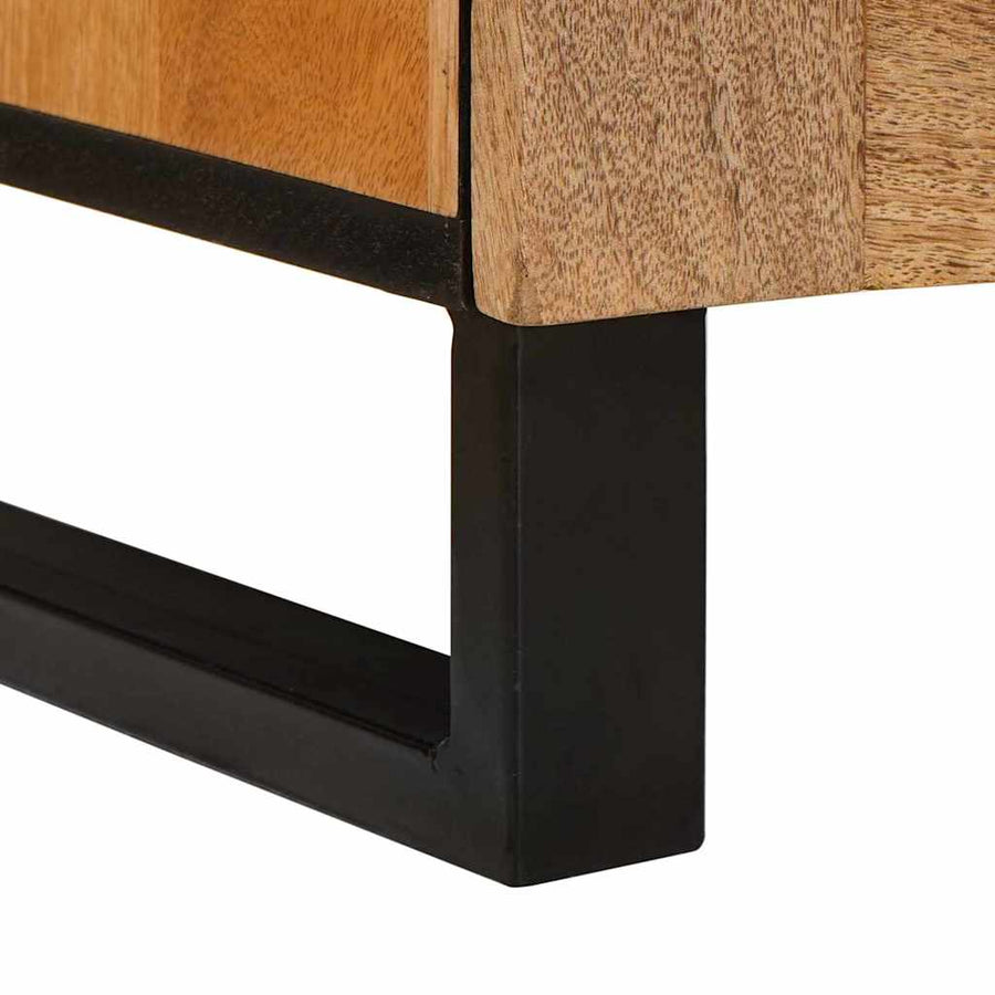 Nachtkastje 2 pcs Naturel 40 x 33 x 46 cm Massief Mango Hout