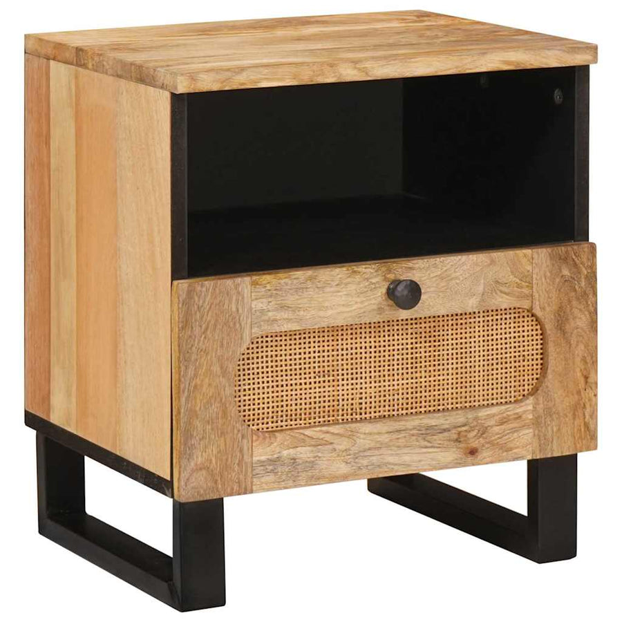 Nachtkastje 2 pcs Naturel 40 x 33 x 46 cm Massief Mango Hout