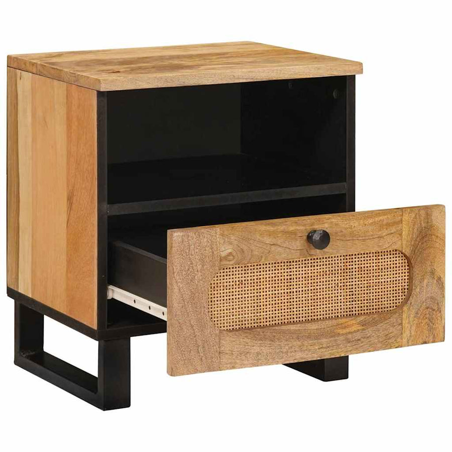 Nachtkastje 2 pcs Naturel 40 x 33 x 46 cm Massief Mango Hout