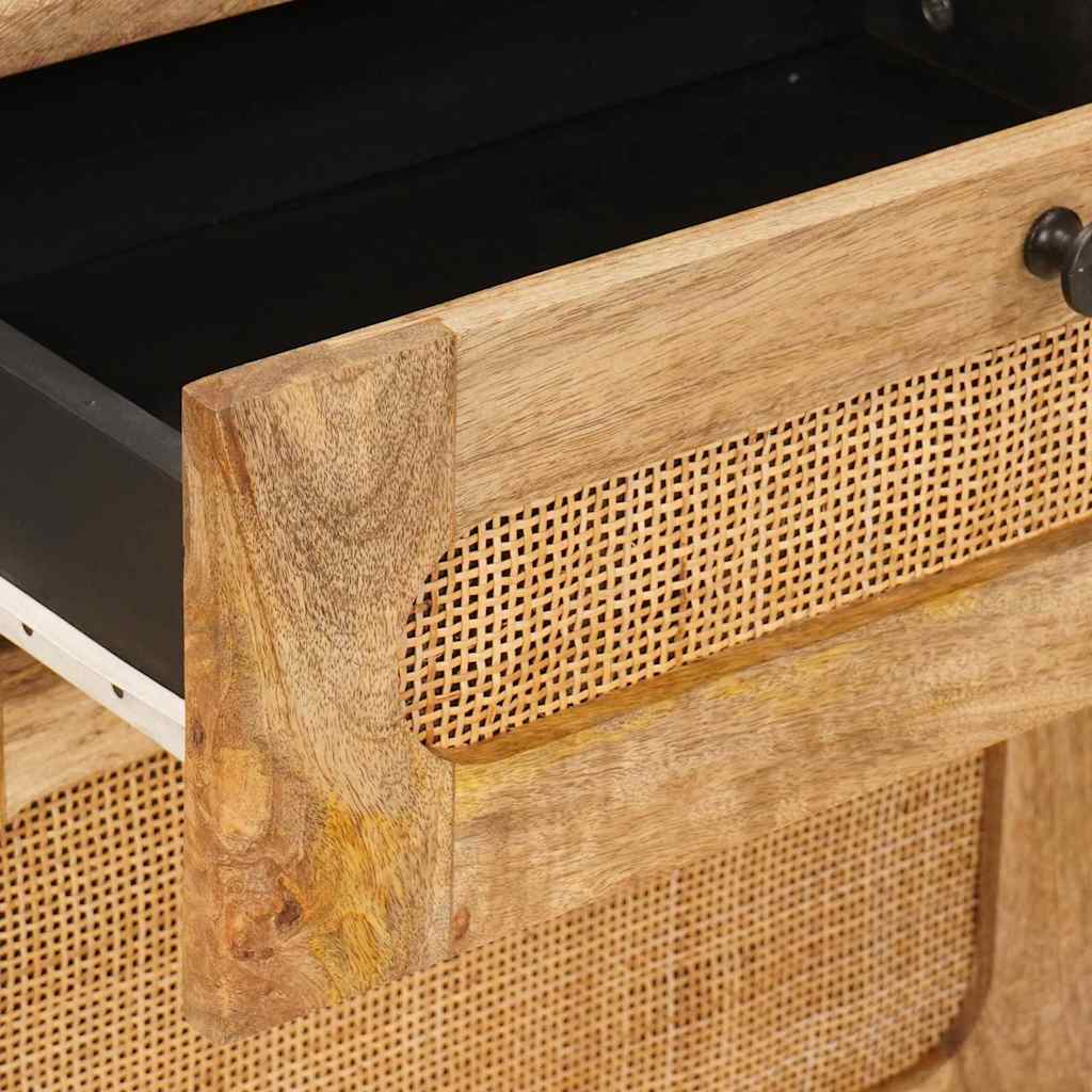 Nachtkastje met lade Naturel 50 x 33 x 60 cm Massief Mango Hout