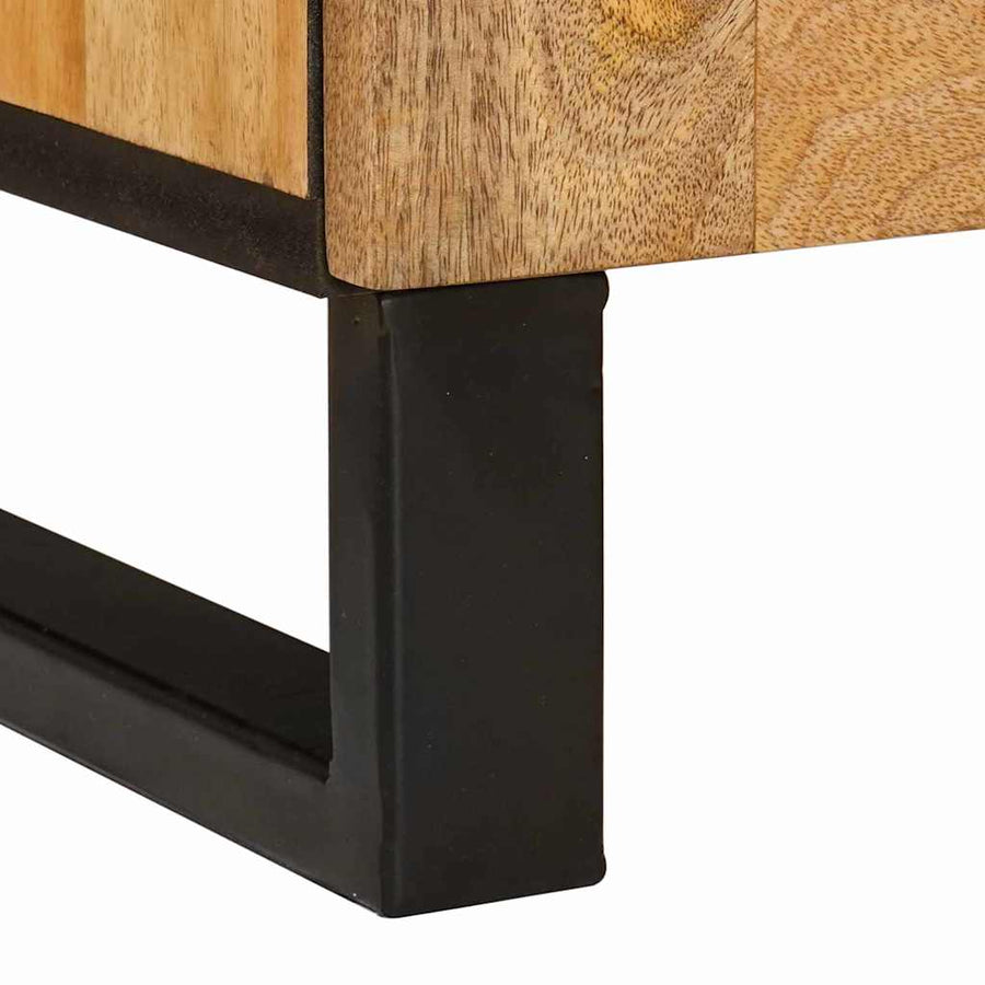 Nachtkastje met lade Naturel 50 x 33 x 60 cm Massief Mango Hout