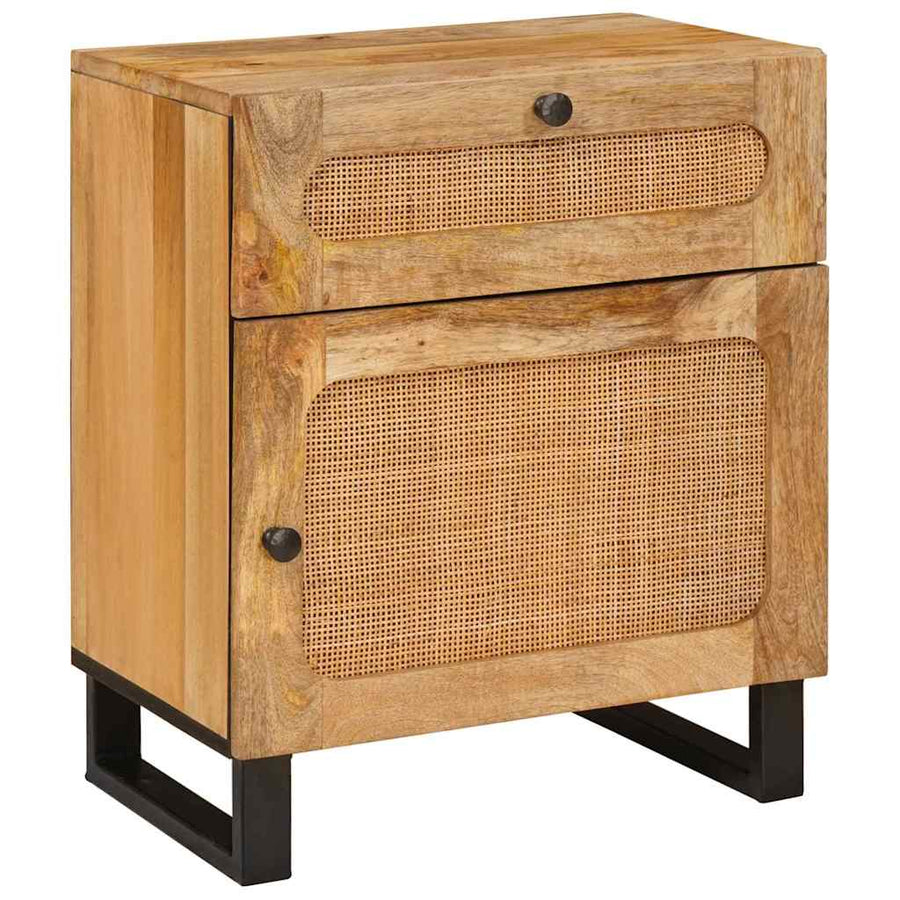 Nachtkastje met lade Naturel 50 x 33 x 60 cm Massief Mango Hout