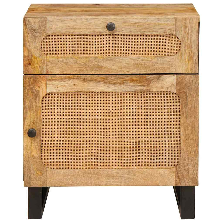 Nachtkastje met lade Naturel 50 x 33 x 60 cm Massief Mango Hout