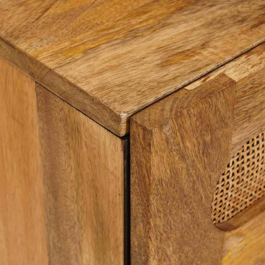 Nachtkastje met lade Naturel 50 x 33 x 60 cm Massief Mango Hout