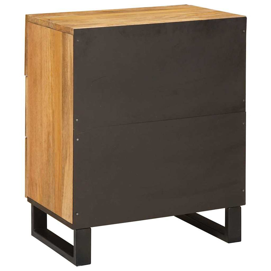 Nachtkastje met lade Naturel 50 x 33 x 60 cm Massief Mango Hout