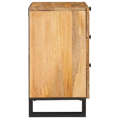 Nachtkastje met lade Naturel 50 x 33 x 60 cm Massief Mango Hout