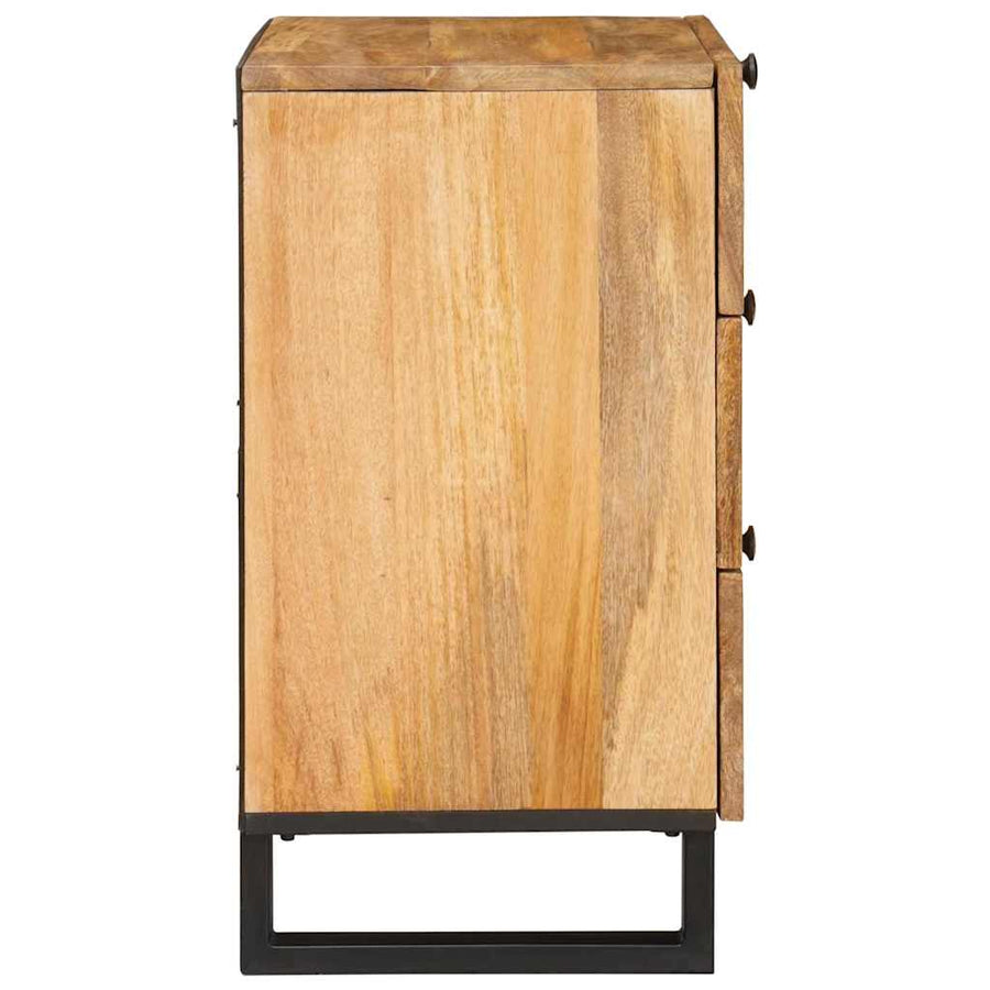 Nachtkastje met lade Naturel 50 x 33 x 60 cm Massief Mango Hout