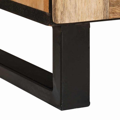 Nachtkastje met lade Naturel 50 x 33 x 60 cm Massief Mango Hout