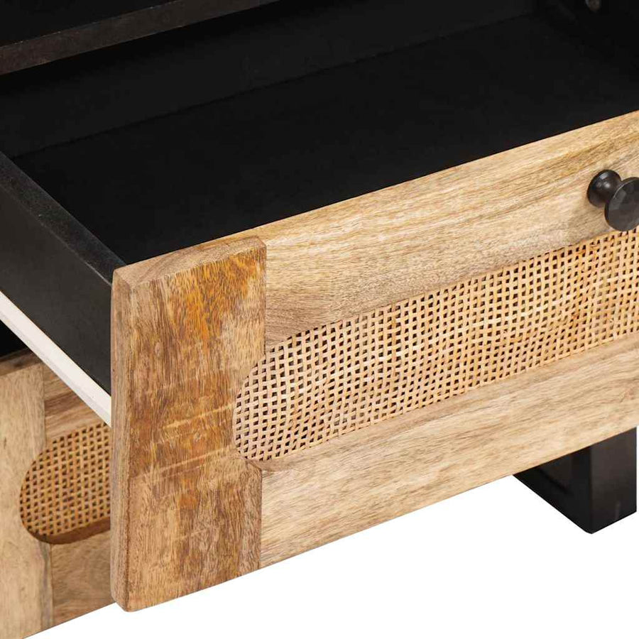 Nachtkastje met lade Naturel 50 x 33 x 60 cm Massief Mango Hout