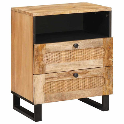 Nachtkastje met lade Naturel 50 x 33 x 60 cm Massief Mango Hout