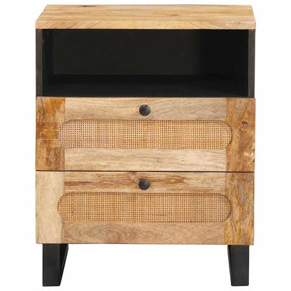 Nachtkastje met lade Naturel 50 x 33 x 60 cm Massief Mango Hout