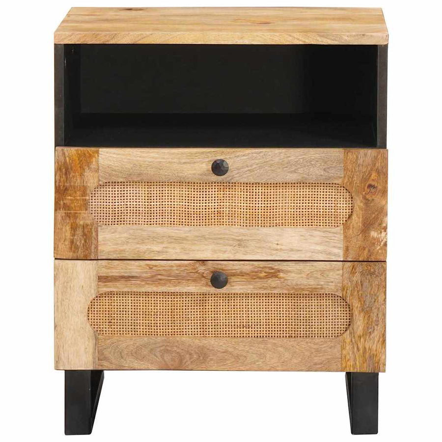 Nachtkastje met lade Naturel 50 x 33 x 60 cm Massief Mango Hout