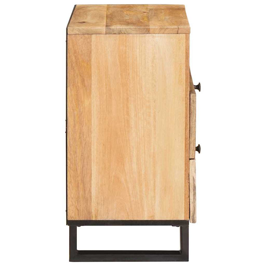 Nachtkastje met lade Naturel 50 x 33 x 60 cm Massief Mango Hout