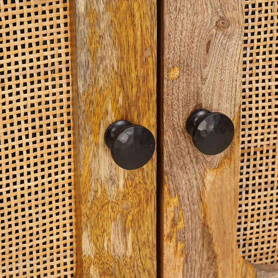 Nachtkastje met lade Naturel 50 x 33 x 60 cm Massief Mango Hout