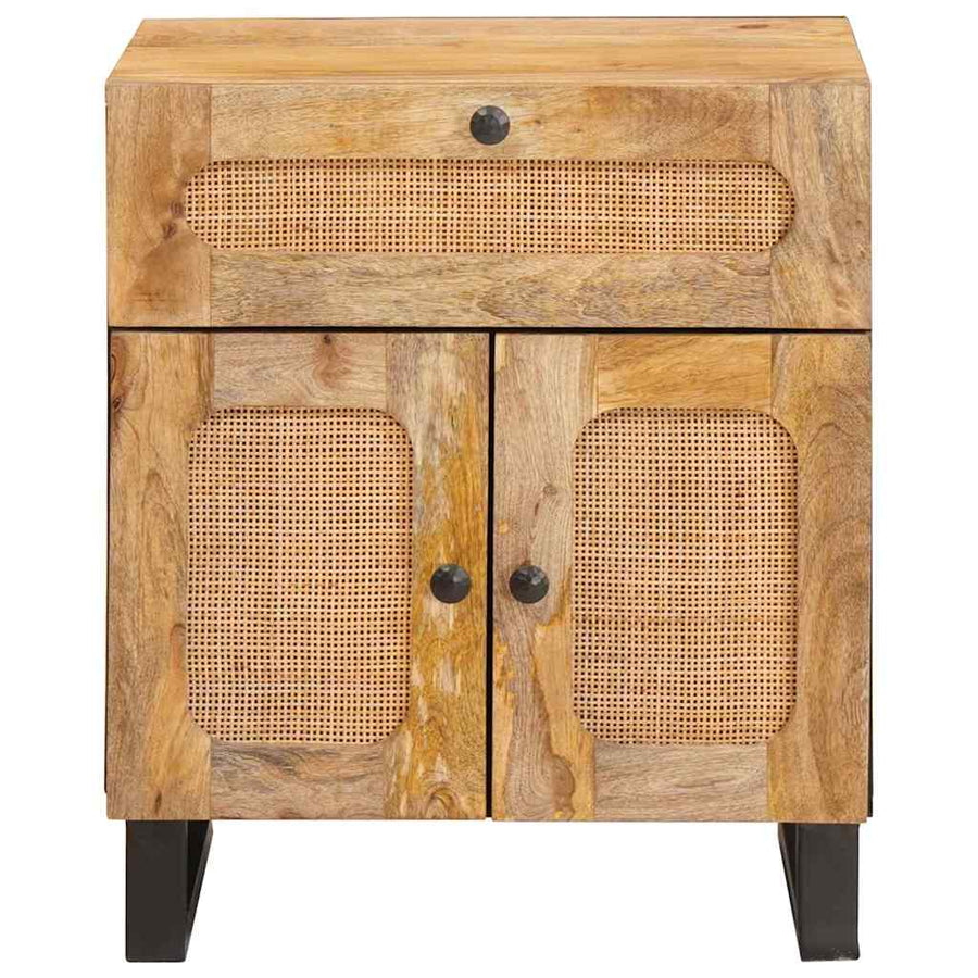 Nachtkastje met lade Naturel 50 x 33 x 60 cm Massief Mango Hout