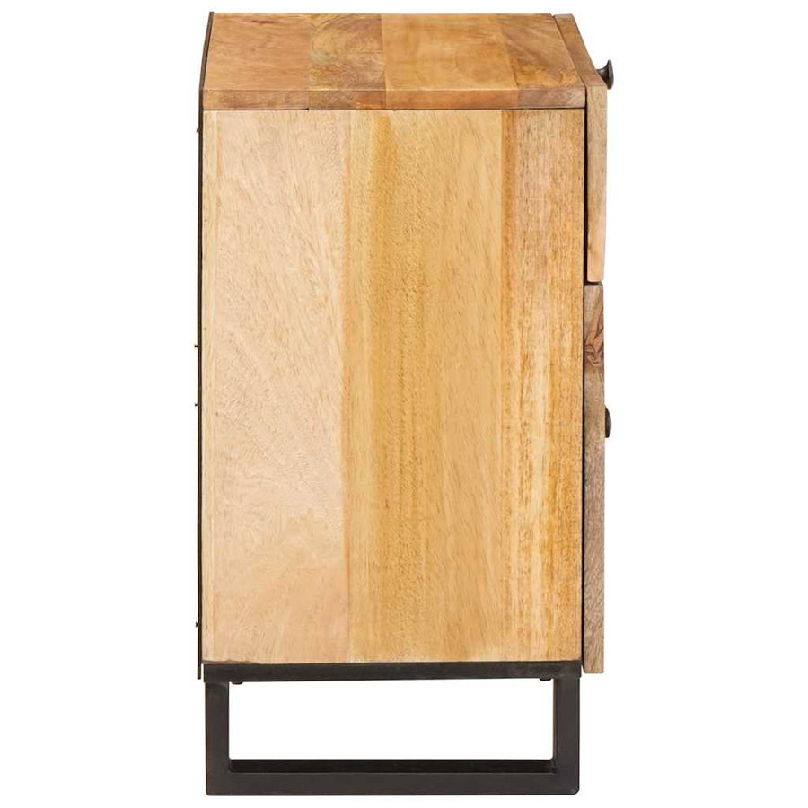 Nachtkastje met lade Naturel 50 x 33 x 60 cm Massief Mango Hout