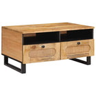 Coffee Table Artisan Oak 80 x 54 x 40 cm Solid Mango Wood