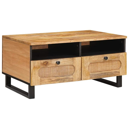 Salontafel met lade Naturel 80 x 54 x 40 cm Massief Mango Hout