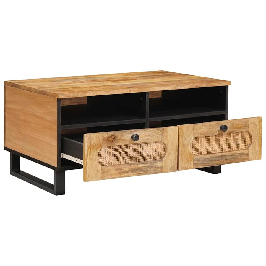 Salontafel met lade Naturel 80 x 54 x 40 cm Massief Mango Hout