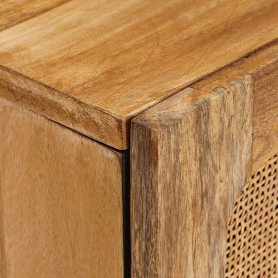 TV-kast met lade Bruin 105 x 33,5 x 46 cm Massief Mango Hout