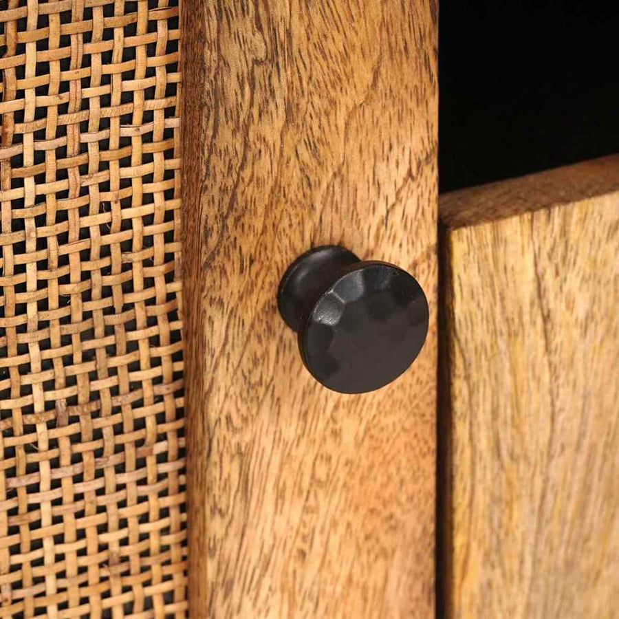 TV-kast met lade Bruin 105 x 33,5 x 46 cm Massief Mango Hout