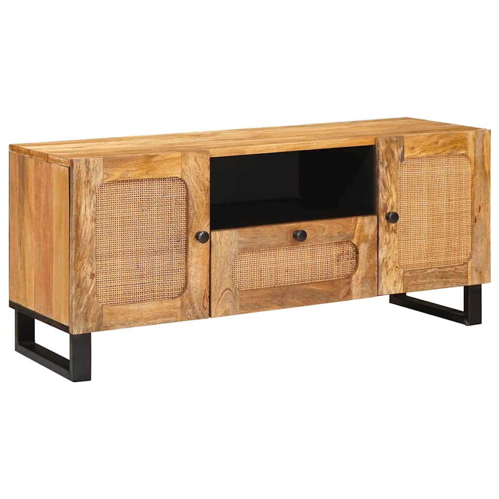 TV-kast met lade Bruin 105 x 33,5 x 46 cm Massief Mango Hout