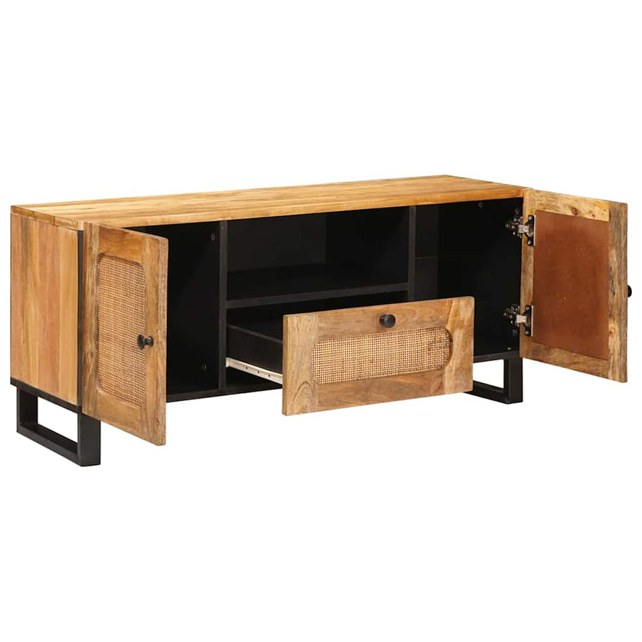 TV-kast met lade Bruin 105 x 33,5 x 46 cm Massief Mango Hout