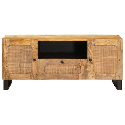 TV-kast met lade Bruin 105 x 33,5 x 46 cm Massief Mango Hout