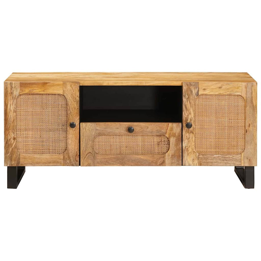 TV-kast met lade Bruin 105 x 33,5 x 46 cm Massief Mango Hout