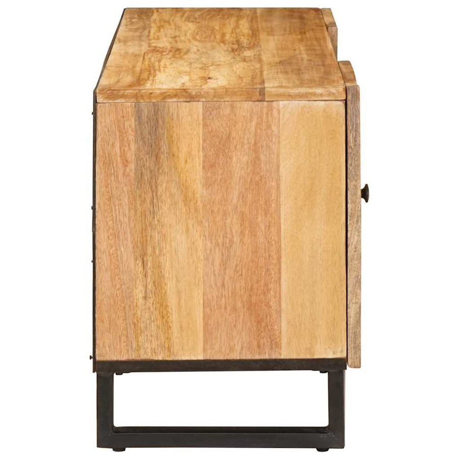 TV-kast met lade Bruin 105 x 33,5 x 46 cm Massief Mango Hout