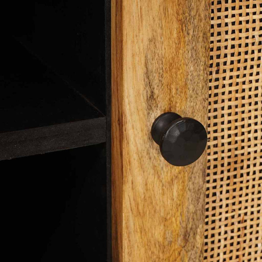 TV-kast met opslag Bruin 80 x 31,5 x 46 cm Massief Mango Hout