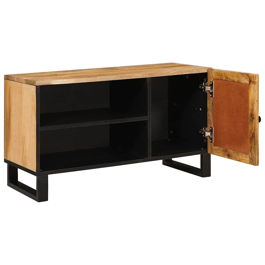 TV-kast met opslag Bruin 80 x 31,5 x 46 cm Massief Mango Hout
