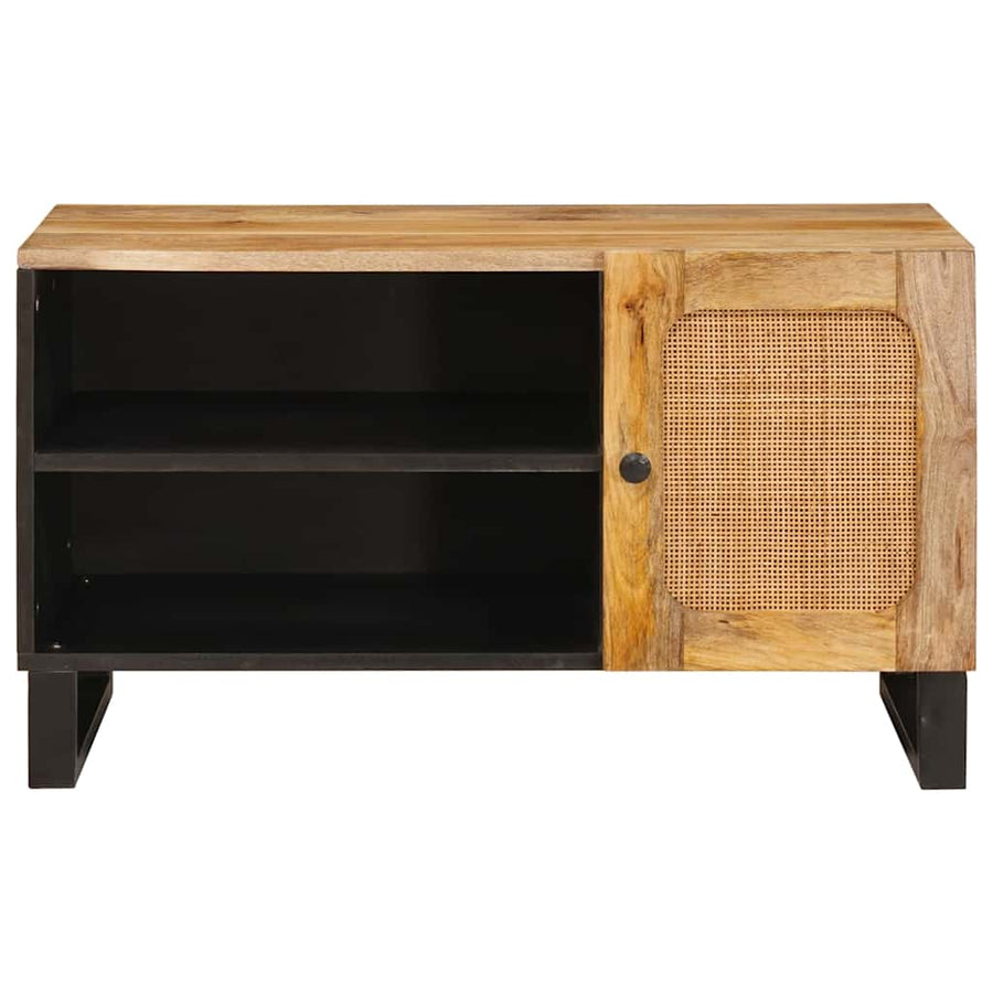 TV-kast met opslag Bruin 80 x 31,5 x 46 cm Massief Mango Hout