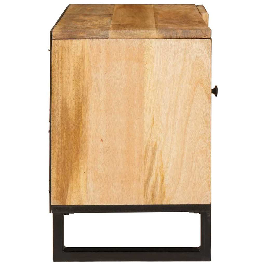 TV-kast met opslag Bruin 80 x 31,5 x 46 cm Massief Mango Hout