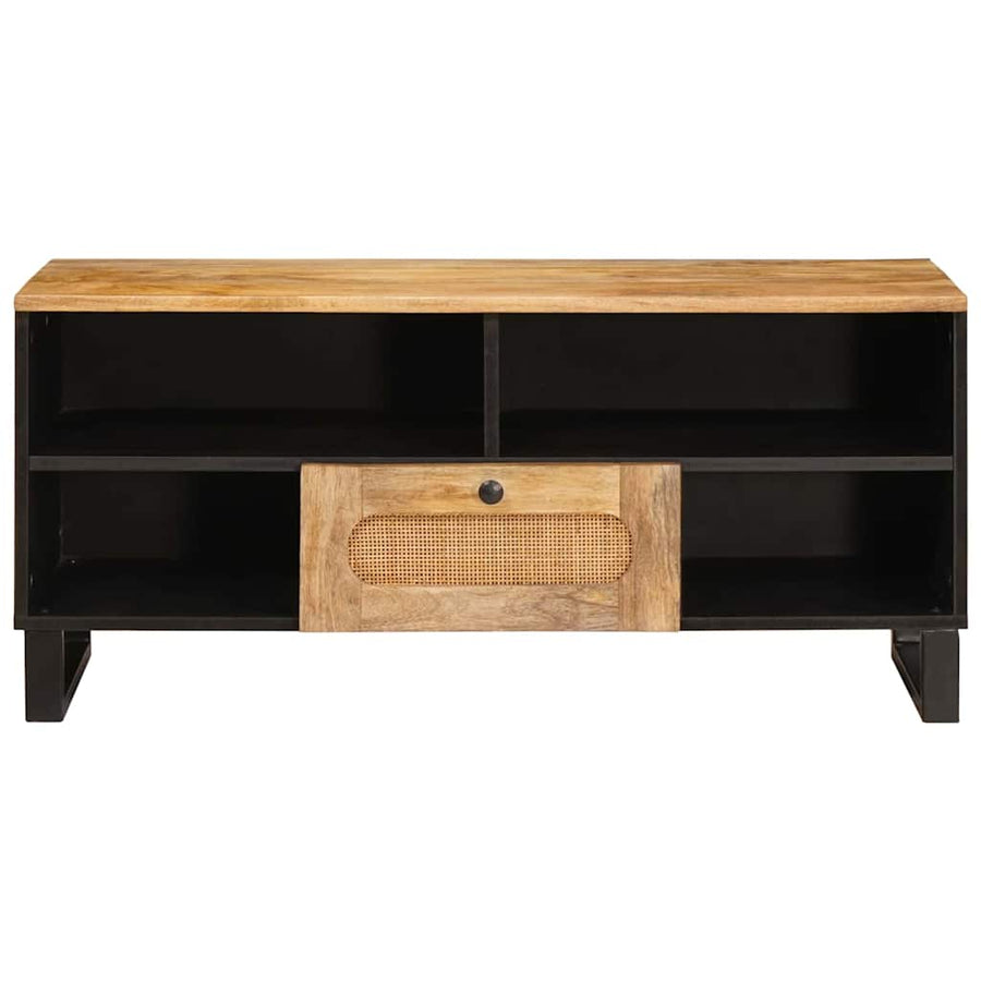TV-kast met lade Bruin 100 x 33,5 x 46 cm Massief Mango Hout