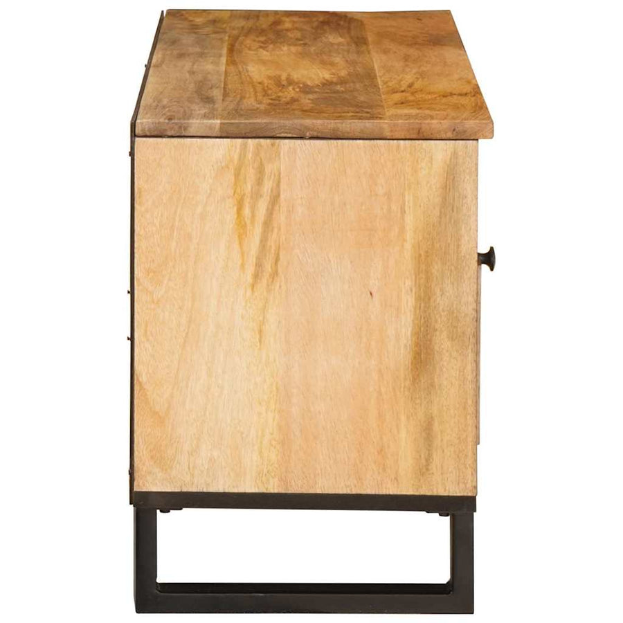 TV-kast met lade Bruin 100 x 33,5 x 46 cm Massief Mango Hout