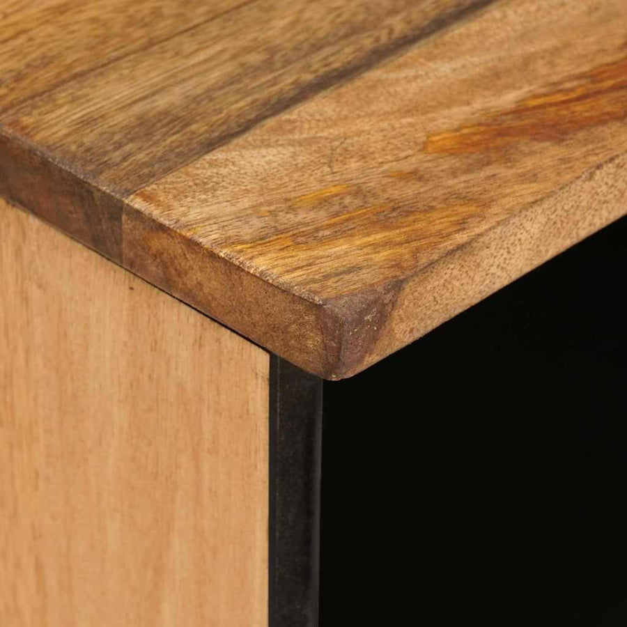 Tv-Kast Met Lade Bruin 80 X 33,5 X 46 Cm Massief Mango Hout