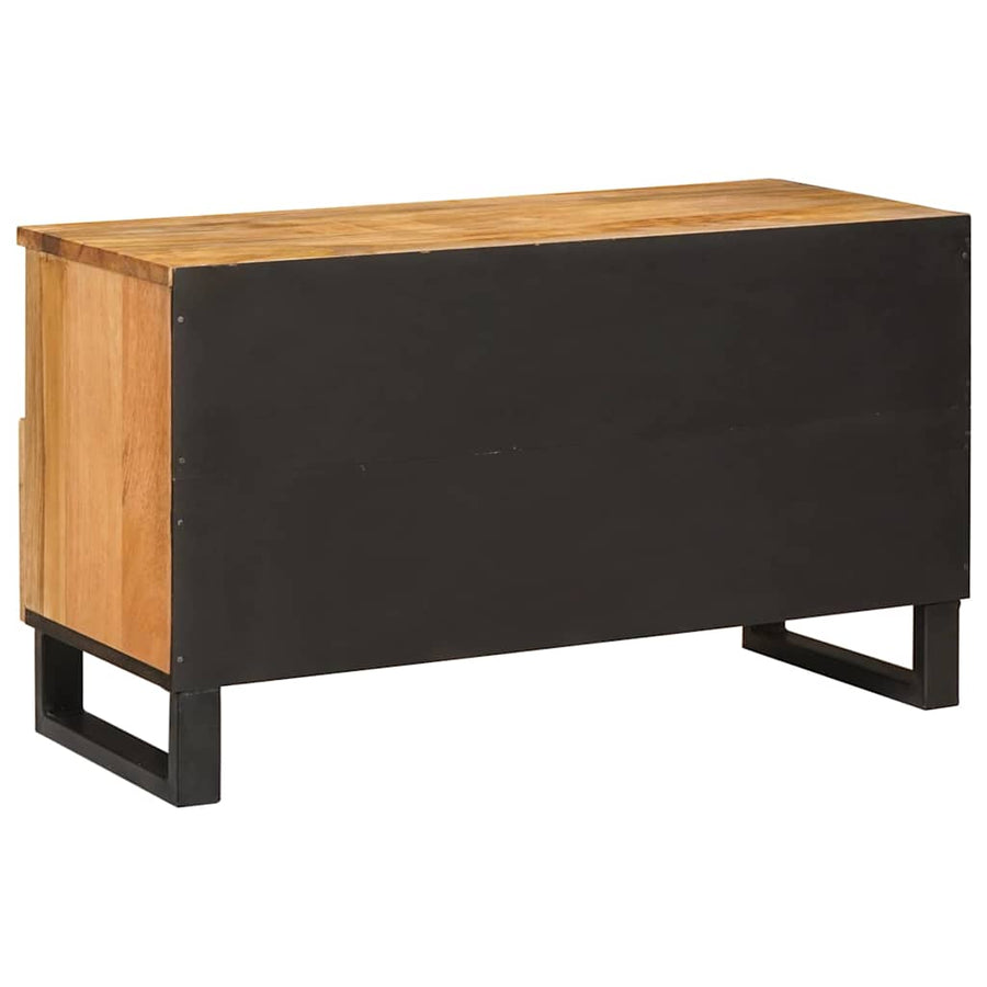 Tv-Kast Met Lade Bruin 80 X 33,5 X 46 Cm Massief Mango Hout