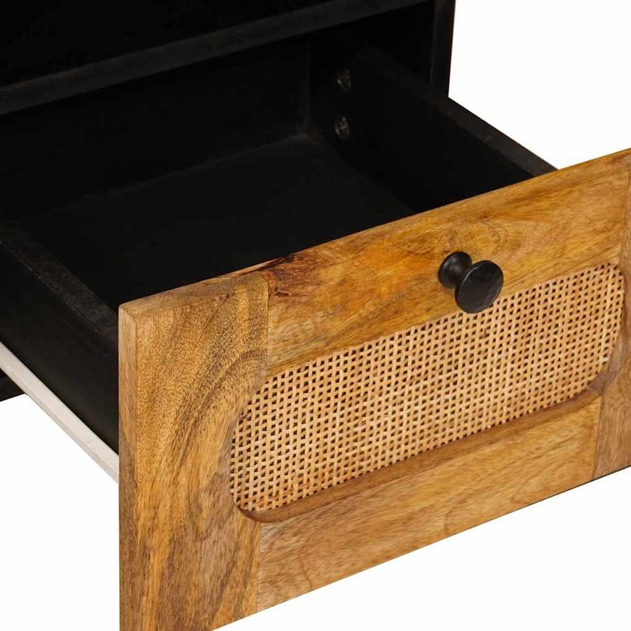 TV-kast met lade Bruin 100 x 33,5 x 46 cm Massief Mango Hout
