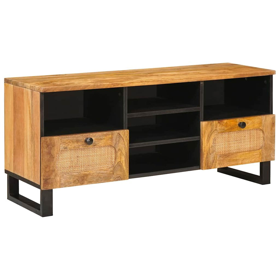 TV-kast met lade Bruin 100 x 33,5 x 46 cm Massief Mango Hout