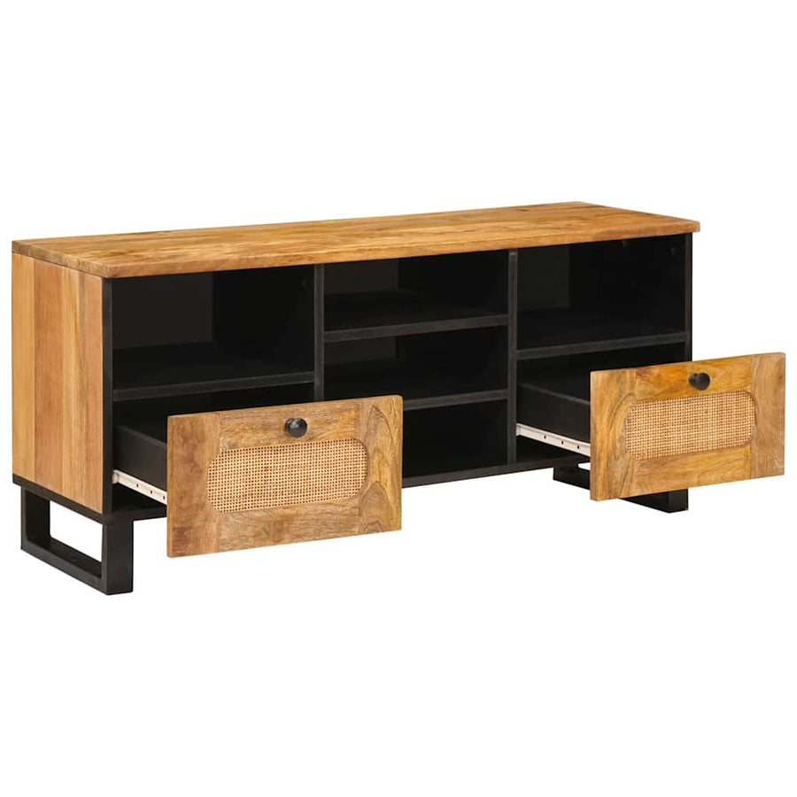 TV-kast met lade Bruin 100 x 33,5 x 46 cm Massief Mango Hout