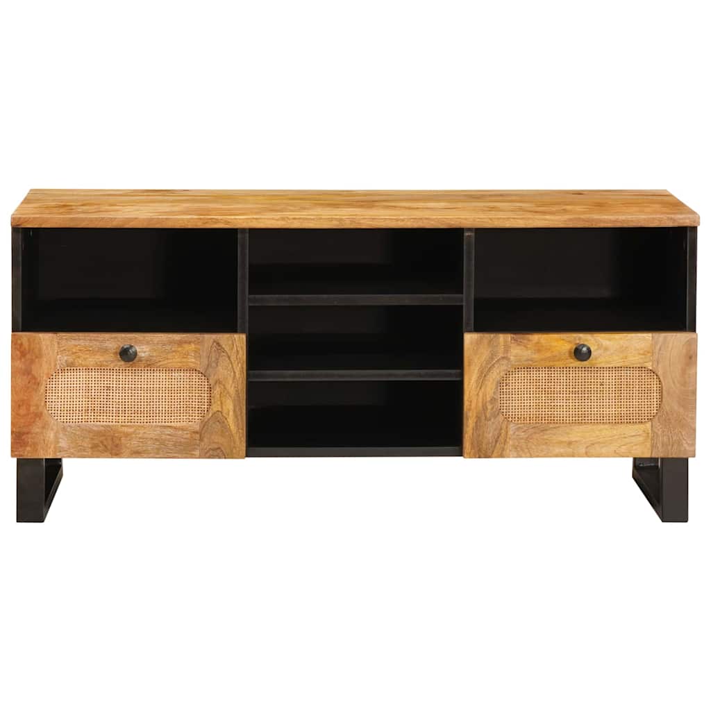 TV-kast met lade Bruin 100 x 33,5 x 46 cm Massief Mango Hout