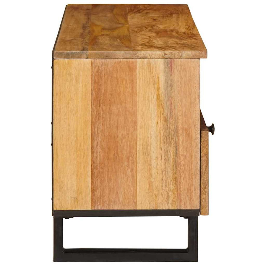 TV-kast met lade Bruin 100 x 33,5 x 46 cm Massief Mango Hout