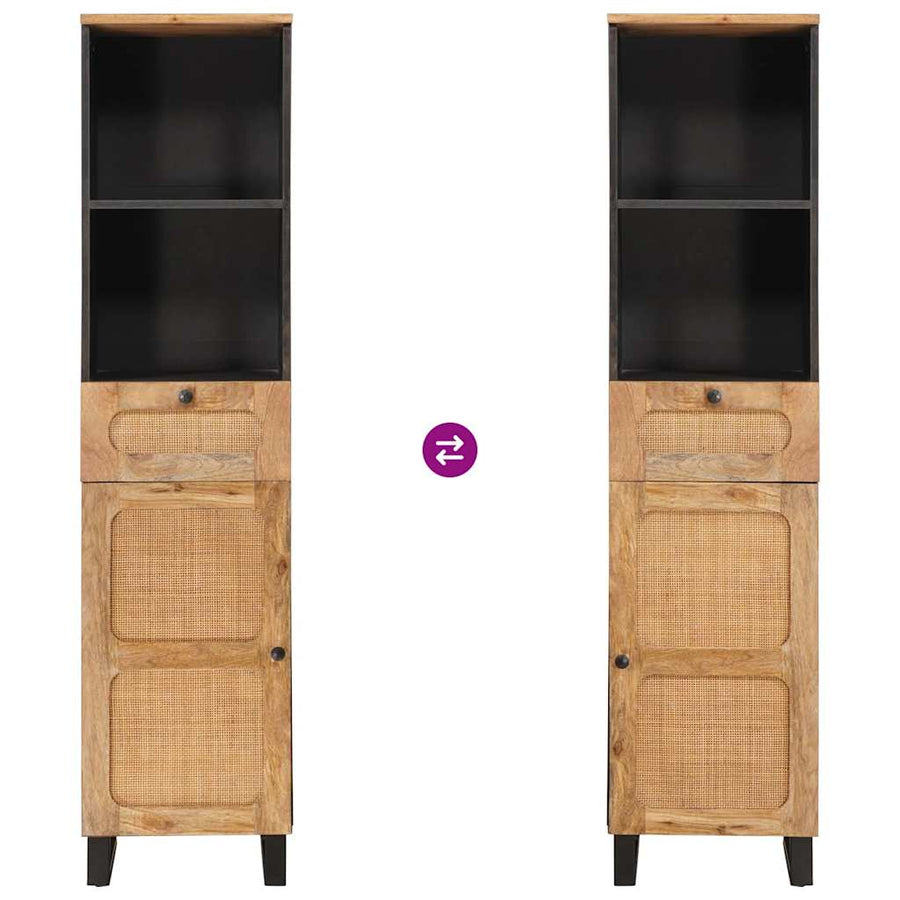 Badkamerkast Bruin 38 x 33 x 160 cm Massief Mango Hout