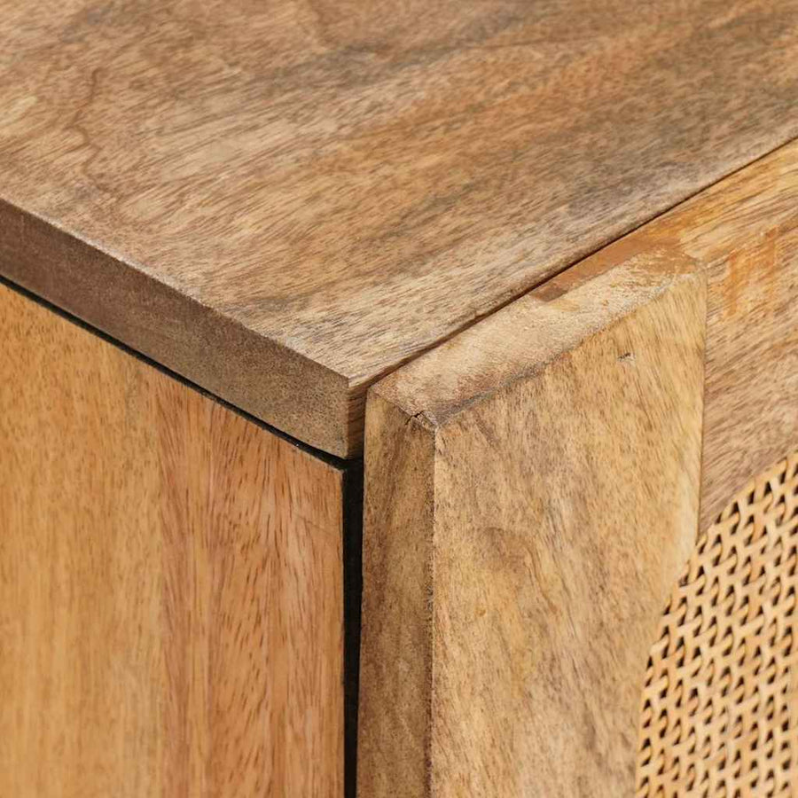 Hoge kast met opslag Bruin 90 x 33 x 75 cm Massief Mango Hout