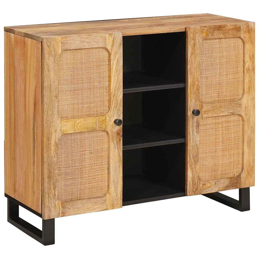 Hoge kast met opslag Bruin 90 x 33 x 75 cm Massief Mango Hout